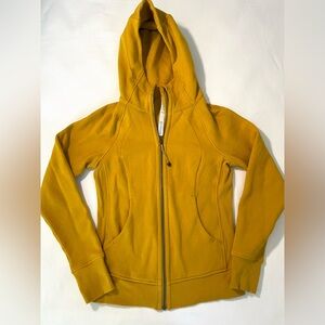 Lululemon gold full-zip hoodie, size 4, EUC